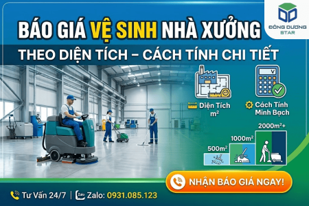 Báo Giá Vệ Sinh Nhà Xưởng Theo Diện Tích – Cách Tính Chi Tiết