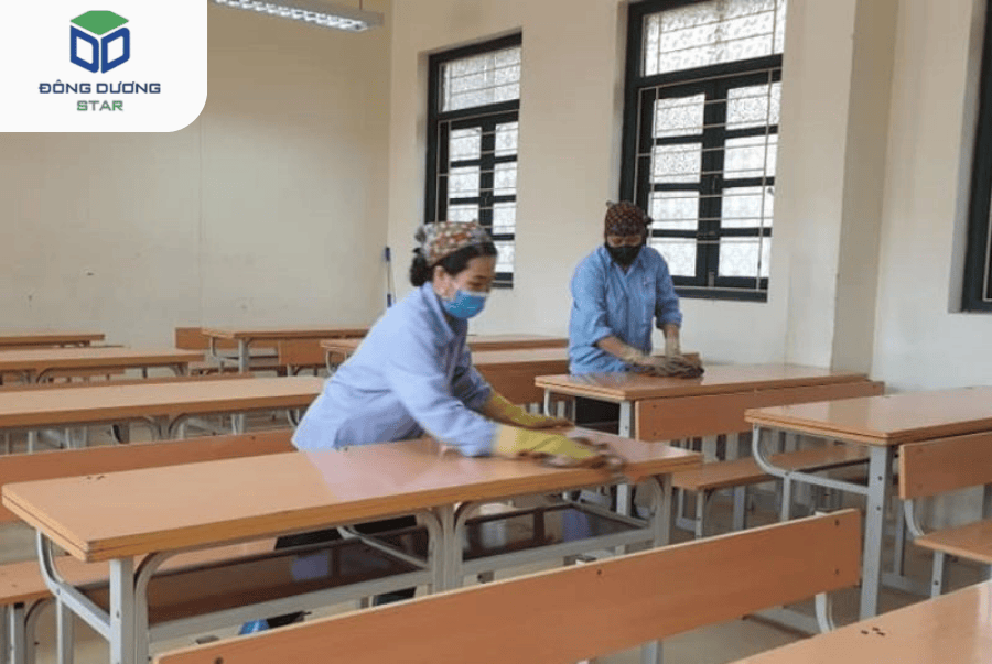 Cung cấp tạp vụ vệ sinh cho trường học chuyên nghiệp
