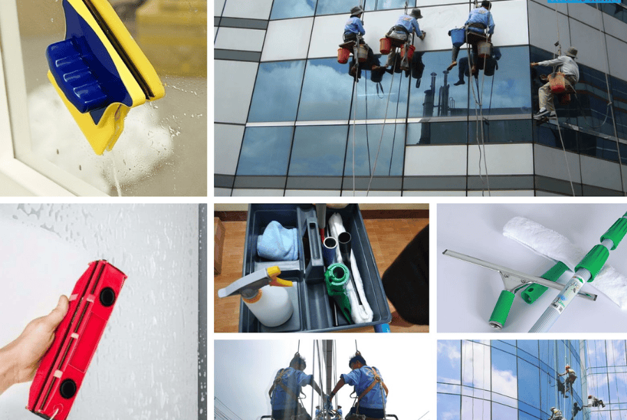 Dịch vụ lau kính văn phòng chuyên nghiệp 