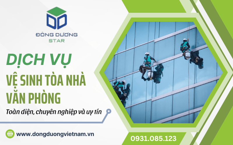 Dịch vụ lau kính văn phòng chuyên nghiệp 