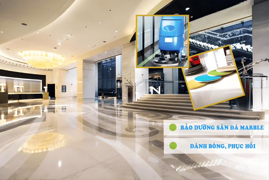 Dịch vụ vệ sinh bảo dưỡng sàn toa nhà