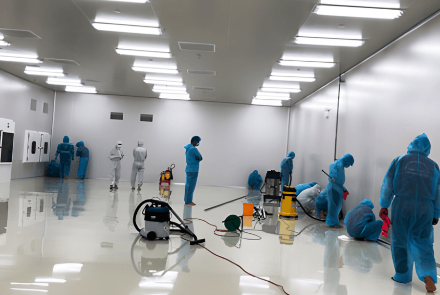 quy trình tiếp nhận dịch vụ vệ sinh