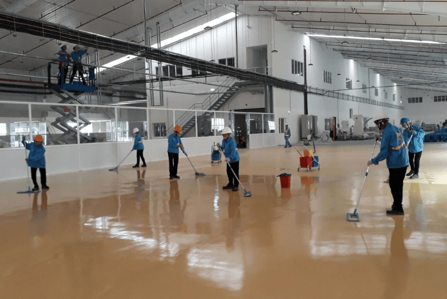 Vệ sinh nhà xưởng cuối năm