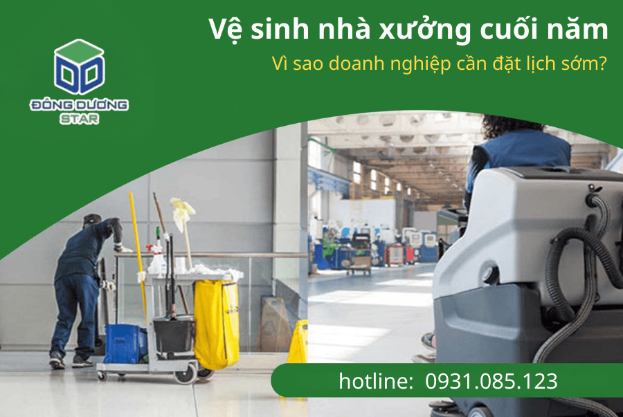 Vệ sinh nhà xưởng cuối năm