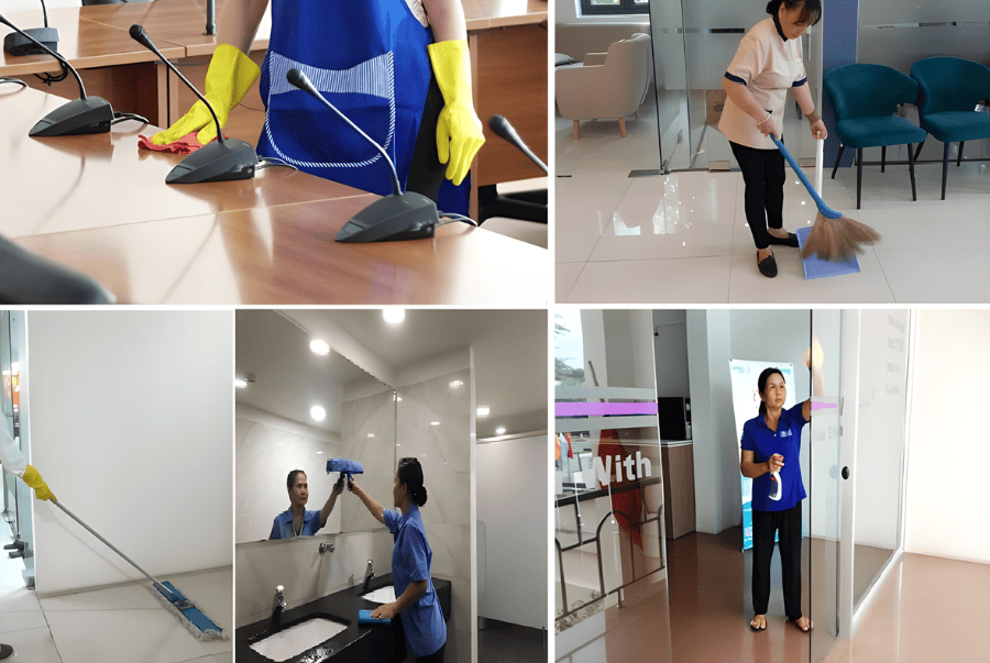 cung cấp tạp vụ vệ sinh