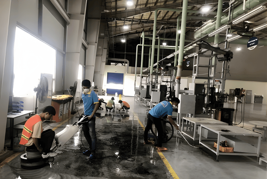 dịch vụ vệ sinh nhà xưởng chuyên nghiệp