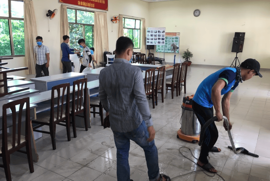 dịch vụ vệ sinh trường học