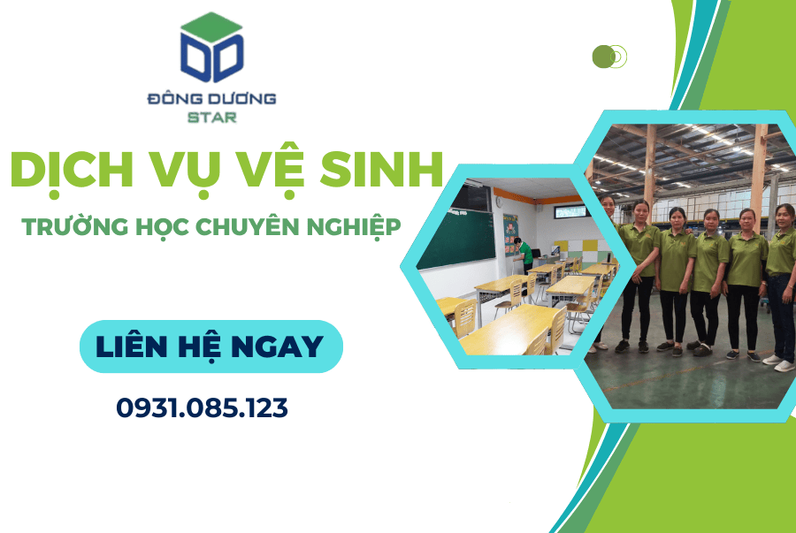 dịch vụ vệ sinh trường học chuyên nghiệp